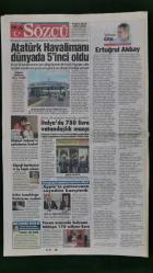 Sözcü Gazete 8 Mart 2019 Acımız Çok Büyük,Ertuğrul Akbay'ı Kaybettik,Burak Akbay,Süleyman Demirel,Bülent Ecevit,Turgut Özal,Necmettin Erbakan,Tim Cook,Donald Trump,Michael Jackson,Şenol Güneş,Mbaye Diagne,Fatih Terim,Fernando Muslera,İrem Yaman,Nicolas Maduro,Martin Kriener,Ertuğrul Akbay Taziye İlanları,Sıla Gençoğlu,Ahmet Kural,Cemal Enginyurt,Bülent Arınç