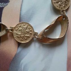 Kalp ve Queen Elizabeth II Kolye Gold,1970 Avusturalya