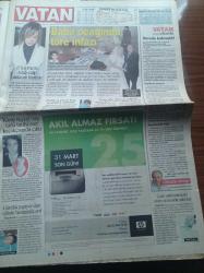Vatan Gazetesi - 13 Mart 2006 - Penelope Cruz Hayvanseverleri Kızdırdı - Sharon Stone Ağlama Duvarında - Sırp Kasap Miloseviç'in Zehirlendi İddiası - Örtülü Ödenekte Abdullah Çatlı İzi - Fenerbahçe Bir Hafta Sonra Yine Lider - Halil Berktay Ermeni Diasporasının Soykırımı Tanıyan Türk Tarihçilere Maddi Destek Sağladığını İddia Etti - Recep Tayyip Erdoğan MHP'ye Dikkat Dedi
