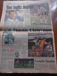 Güneş Gazetesi - 25  Ağustos 1991 - Lenin 74 Yıl Sonra Devrildi - Bakırköyspor Galatasaray'ı Dağıttı - Fatih Altaylı - Tanju Çolak Ve Hülya Avşar Arasında Eskiyen Aşk Bitti - Sovyetlerde Karşı Devrim - Turgut Özal Erken Seçim Yarışında -  İzmir Fuarı'nda Kurdelayı Erdal İnönü Kesecek