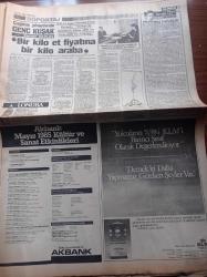 Güneş Gazetesi - 2 Mayıs 1985 - Tekel Ürünlerine Zam -Milli Takım Kuzey İrlanda Önünde Güzel Başladı Kötü Bitirdi - Yüksel Uzel - Kamuran Akkor - Burhan Çaçan - Nesrin Topkapı - Doğru Yol'da Telefonla Diyalog Bir Bilen Yazar  Konuştu - THY TKi PTT Satışı Başlıyor - Irak İran Savaşı - Terörün 1 Mayıs Hediyesi