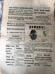 SAKARYA  TÜRKİYE  Gazetesi -Hakimiyet milletindir -  Yerel  Taşra Basını  - 27 Şubat 1959 -YIL :3 -SAYI :844- Menderesin  Bayar ' a Telgrafı - Fahri Çatallar  Belediyeden  Beklenen  -Bir Çobanın Bulduğu  Zengin Altın  Madeni -Devlet Malzeme Ofisi Otomobil  Satışı  Durduruldu-Fındık Mahsulü  Zarar Gördü -Mermi  kaçakçılığı ile ilgili üç  gemici dün teslim oldular-Girdi  Adapazarı 'nın  en eski  gazetecilerin den  Fahri Çatallar 'ın açtığı  Yeni Matbaa   Sakarya  hemşehrilerimizin  hizmetine girmekte bahtiyardır-Küçük İLANLAR Büyük işler  kazandırıyor-Dünyaca tanınmış  meşhur lastikler  SCHENUIT - İslam Mecmuasının  16 ' ncı  sayısı da çıktı