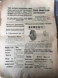 SAKARYA  TÜRKİYE  Gazetesi -Hakimiyet milletindir -  Yerel  Taşra Basını  - 2 MART 1959 -YIL :3 Sayı :846-Başvekil için kesilen kurbanlar  Vali ve Belediye  Reisi Kurban Kesiminde Bulundu-Fahri Çattallar   Menderese  sevgi ve ötesi -Başvekil Arifiye'den  tezahüratla geçti-Londra ' da Uçak  kazası şehitleri  için mevlit  okutuldu - Adapazarı Öğretmenler  Lokalinde  konferans-Şevket Kökçü Vefat etti -Fahri Çatallar 'ın açtığı  Yeni Matbaa   Sakarya  hemşehrilerimizin  hizmetine girmekte bahtiyardır-Küçük İLANLAR Büyük işler  kazandırıyor-Dünyaca tanınmış  meşhur lastikler  SCHENUIT - İslam Mecmuasının  16 ' ncı  sayısı da çıktı