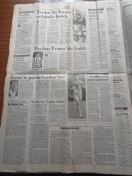 Cumhuriyet Gazetesi - 17 Haziran 1997 - Laboratuvardan Çıkan Şampiyon Serap Aktaş - Beşiktaş Gordon Milne'ı Bekliyor - Yargıda Sürgün Depremi - Deniz Baykal - Mesut Yılmaz - Bülent Ecevit - Refah Partisi'nden Orduya İrtica Eleştirisi - Refah Partili Oğuzhan Asiltürk Türk Silahlı Kuvvetleri'nin Söylemi Marksist - Bulutsuzluk Özlemi Yaygara Çıkardı - D 8'in Çekincesi Türkiye