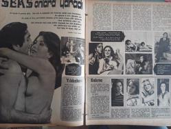 Ses Haftalık Aktüalite Sinema Tiyatro Müzik ve Gençlik Mecmuası Dergisi - 12 Nisan 1975 - Sayı:15 - Hakan Balamir - Tarık Akan - Necla Nazır - Ateş Böcekleri - Mine Mutlu - Ali Poyrazoğlu - Türkan Şoray - Hülya Koçyiğit - Sevda Ferdağ - Mehmet Keskinoğlu - Arzu Okay - Mete İnselel - Filiz Akın - Fatma Girik - İlhan Daner - Sermet Serdengeçti - Tugay Toksöz - Metin Erksan - İşte Gatsby haberi - Orkid PEd Reklamı - Clark Gable - Helmut Berger - Sydne Rome - Leman Çıdamlı - Sevda Aydan - Fatih ORbay - Yurdakul Kabasakal - Tülay Kopkiman - Rock Hudson - Pembe Panter - Rezzan Bosun - Rengin Atalay - Esin Şentürk - Mine Veral - Nilgün Tanrıverdi - Elidor Saç Kremi Reklamı - Lux Sabun Reklamı - Ajda Pekkan - İzin Filmi - Haşhaş Filmi - Kamuran Yüce - Güler Ökten - Candan İsen - Uğur Say - Müşfik Kenter - Yıldız Kenter - Şükran Güngör - OMO Deterjan Reklamı - Akbank Reklamı - Dergi Tam Değildir Sadece 26 Sayfası Mevcuttur