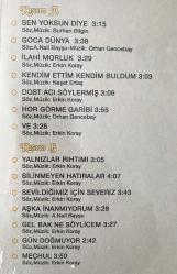 Erkin Koray – Silinmeyen Hatıralar, Plak, LP, Vinyl, Ambalajında, Yalnızlar Rıhtımı, Meçhul, Hor Görme Garibi, İlahi Morluk