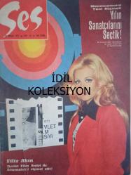 Ses Haftalık Aktüalite Sinema Tiyatro Müzik ve Gençlik Mecmuası Dergisi - 22 Aralık 1973 - Sayı:52 - Filiz Akın - Cüneyt Arkın - Hürrem Erman - Türkan Şray - İrfan Ünal - Tarık Akan - Emel Sayın - Fatma Girik - Memduh Ün - Tamer Yiğit - Berker İnanoğlu - Zeynep Değirmencioğlu - Zeynep Aksu - Ümit Utku - Neşe Karaböcek - Jack Palance - Emel Sayın - Müşfi Kenter - Zeki Müren - Ertem Eğilmez - Halit Kıvanç - Barış Manço - Meral Taygun - Genco Erkal - Haldun Taner - Erdoğan Engin - Ünal Büyükgönenç - Cengiz Teoman - İlker İnanoğlu - Necdet Tosun - Cüneyt Arkın - Nino Varon - Ayhan Işık - Kartal Tibet - VOG Çorap Reklamı - Lee Marvin - Hikmet Münir Ebcioğlu - Murat 124 Araba Reklamı fotoğraf ve haberi - Dergi Tam Değildir Sadece 16 Sayfası Mevcuttur