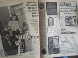 Ses Haftalık Aktüalite Sinema Tiyatro Müzik ve Gençlik Mecmuası Dergisi - 22 Aralık 1973 - Sayı:52 - Filiz Akın - Cüneyt Arkın - Hürrem Erman - Türkan Şray - İrfan Ünal - Tarık Akan - Emel Sayın - Fatma Girik - Memduh Ün - Tamer Yiğit - Berker İnanoğlu - Zeynep Değirmencioğlu - Zeynep Aksu - Ümit Utku - Neşe Karaböcek - Jack Palance - Emel Sayın - Müşfi Kenter - Zeki Müren - Ertem Eğilmez - Halit Kıvanç - Barış Manço - Meral Taygun - Genco Erkal - Haldun Taner - Erdoğan Engin - Ünal Büyükgönenç - Cengiz Teoman - İlker İnanoğlu - Necdet Tosun - Cüneyt Arkın - Nino Varon - Ayhan Işık - Kartal Tibet - VOG Çorap Reklamı - Lee Marvin - Hikmet Münir Ebcioğlu - Murat 124 Araba Reklamı fotoğraf ve haberi - Dergi Tam Değildir Sadece 16 Sayfası Mevcuttur