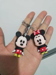 Mickey Minnie mouse anahtarlık set koleksiyon dekor hediye nostalji tasarım vintage süs aksesuar