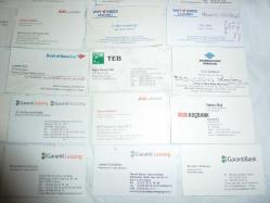 BANKA KARTVİZİTLERİ KOLEKSİYONU KARTVİZİT ALBÜMÜNDE 70 ÇEŞİT