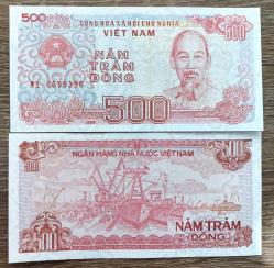 Vietnam 500 Dong - 1988 - Seri Takipli