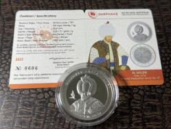 Darphane OSMANLI PADİŞAHLARI SERİSİ II. Selim Osmanlı Padişahları Serisi No:11 Gümüş Hatıra Para