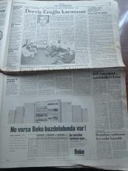 Cumhuriyet Gazetesi - 11 Temmuz 1992 - Galatasaray Sezonu Açtı - Ahmet Özal Cem Uzan Kavgası Durmuyor - Protest Folkun Şair Sesi Chapman - Doğu Perinçek - Rauf Denktaş - Sırbistan'a Abluka - Savarona'da Köşe Kapmaca - Özerk Üniversite İçin Boykot -