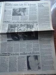 Cumhuriyet Gazetesi - 26 Ekim 1991 - PKK Vahşeti 17 Er Şehit - Genelkurmay Başkanı Doğan Güreş İmha Edeceğiz - Asil Nadir'in Türkiye Ayağı Ne Olacak - HEP SHP ile İttifaka Devam - Tarık Akan -Lider Ve Takipçisin Zor Günü - Ünal Karaman Avrupa Bizden Korksun - Aykut Kocaman Önemli Olan Fenerbahçe - Turabi Süper Basketçi - Vehbi Koç Ve Spor