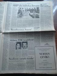 Cumhuriyet Gazetesi - 26 Ekim 1991 - PKK Vahşeti 17 Er Şehit - Genelkurmay Başkanı Doğan Güreş İmha Edeceğiz - Asil Nadir'in Türkiye Ayağı Ne Olacak - HEP SHP ile İttifaka Devam - Tarık Akan -Lider Ve Takipçisin Zor Günü - Ünal Karaman Avrupa Bizden Korksun - Aykut Kocaman Önemli Olan Fenerbahçe - Turabi Süper Basketçi - Vehbi Koç Ve Spor