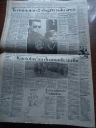 Cumhuriyet Gazetesi - 26 Ekim 1991 - PKK Vahşeti 17 Er Şehit - Genelkurmay Başkanı Doğan Güreş İmha Edeceğiz - Asil Nadir'in Türkiye Ayağı Ne Olacak - HEP SHP ile İttifaka Devam - Tarık Akan -Lider Ve Takipçisin Zor Günü - Ünal Karaman Avrupa Bizden Korksun - Aykut Kocaman Önemli Olan Fenerbahçe - Turabi Süper Basketçi - Vehbi Koç Ve Spor