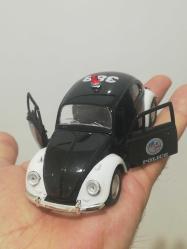 Volksvagen beetle vosvos tosbağa metal polis arabası model araç koleksiyon dekor hediye nostalji tasarım vintage süs aksesuar