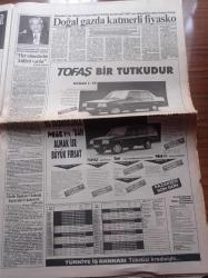 Milliyet Gazetesi - 6 Aralık 1991- Genelkurmay Başkanı Doğan Güreş Ve Komutanlara Zehirli Kahve Veren İki Er İçin Tüm Yurtta Alarm - İstanbul Büyükşehir Belediye Başkanı Nurettin Sözen'den Karşı Atak - Doğalgaz Kavgasında- Çankaya'dan İlk Ret Turgut Özal KİT Kararnamesini İmzalamadı - İstanbul Emniyet Müdür Yardımcısı Şakir Koç'u Dev Sol Öldürdü