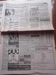 Milliyet Gazetesi - 6 Aralık 1991- Genelkurmay Başkanı Doğan Güreş Ve Komutanlara Zehirli Kahve Veren İki Er İçin Tüm Yurtta Alarm - İstanbul Büyükşehir Belediye Başkanı Nurettin Sözen'den Karşı Atak - Doğalgaz Kavgasında- Çankaya'dan İlk Ret Turgut Özal KİT Kararnamesini İmzalamadı - İstanbul Emniyet Müdür Yardımcısı Şakir Koç'u Dev Sol Öldürdü