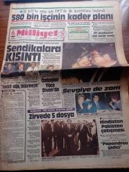 Milliyet Gazetesi - 16 Mayıs 1985 - Muhsin Batur'un Anıları - Fenerbahçe Amerikan Futbolu Oynadı - Beden Terbiyesi Genel Müdürlüğünden Ayrılan Şahabettin Aykol - Eski Devlet Bakanı İsmail Özdağlar Yüce Divan'da - Mısır Devlet Başkanı Hüsnü Mübarek 100 Kişilik Heyetle Türkiye'ye Geldi - Hindistan Pakistan Çatışması - DYP Genel Başkan Adayı Mehmet Yazar - 32 KİT'in Satışı İçin DPT'de İlk Hazırlıklara Başlandı