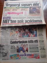 Milliyet Gazetesi - 7 Mart 1992 - Fenerbahçe'de Tarihi Kongre - Ali Şen - Vefa Küçük - Metin Aşık - Kenan Evren'in Anıları Yazı Dizisi - Turgut Özal - Orgeneral Necdet Öztorun - Binlerce Gösterici Azerbaycan Cumhurbaşkanı Muttalibov'u İndirdi - MİT'ten Şok Açıklama PKK Bu Ay Ayaklanma Başlatma Hazırlığında