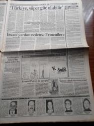 Milliyet Gazetesi - 7 Mart 1992 - Fenerbahçe'de Tarihi Kongre - Ali Şen - Vefa Küçük - Metin Aşık - Kenan Evren'in Anıları Yazı Dizisi - Turgut Özal - Orgeneral Necdet Öztorun - Binlerce Gösterici Azerbaycan Cumhurbaşkanı Muttalibov'u İndirdi - MİT'ten Şok Açıklama PKK Bu Ay Ayaklanma Başlatma Hazırlığında