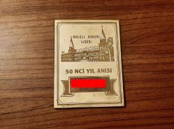 ESKİ - KULELİ ASKERİ LİSESİ 50.YIL ANISINA PLAKET- MADALYON - MADALYA - ROZET B9664