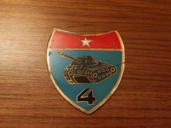 ESKİ - 4.ZIRHLI TANK TUGAYI KOMUTANLIĞI ASKERİ PLAKET - MADALYON - MADALYA - ROZET  BÜYÜK BOY B9678