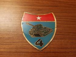 ESKİ - 4.ZIRHLI TANK TUGAYI KOMUTANLIĞI ASKERİ PLAKET - MADALYON - MADALYA - ROZET  BÜYÜK BOY B9678