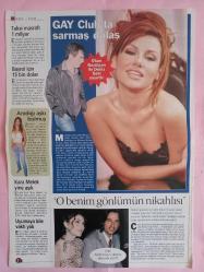 Şamdan  Magazin önlü arkalı 4 sayfa Aysun Kayacı ,Gülben Ergen,Emel Müftüoğlu,Muazzez Ersoy,Metin Güneş,Kenan Doğulu,Çağla Şikel,Çelik,Buket Saygı,Deniz Seki  28*41cm