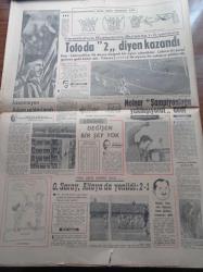 Milliyet Gazetesi - 1 Nisan 1968 - Spor Toto'da 2 Diyen Kazandı - İsmet İnönü Laik Cumhuriyet Korunmalı - Pazar'a Keban İçin Konser Var - İlkokullar Arası Bilgi Ve Kültür Yarışması -  İnter Caterpillar Motor Yedek Parçaları - Erol Toy - Eyüp'te Yangın