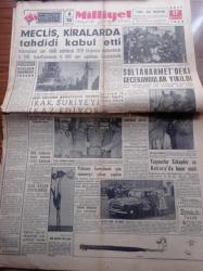 Milliyet Gazetesi - 17 Mayıs 1955 - Reşad Ekrem Koçu - Gripin Reklamı - Sana Margarin Reklamı - Meclis Kiralarda Tahdidi Kabul Etti - Irak Suriye'yi İkaz Ediyor - Sultanahmet'deki Gecekondular Yıkıldı - Celal Bayar - Elia Kazan Uyuyormuş - Ali Naci Karacan