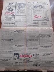 Milliyet Gazetesi - 17 Mayıs 1955 - Reşad Ekrem Koçu - Gripin Reklamı - Sana Margarin Reklamı - Meclis Kiralarda Tahdidi Kabul Etti - Irak Suriye'yi İkaz Ediyor - Sultanahmet'deki Gecekondular Yıkıldı - Celal Bayar - Elia Kazan Uyuyormuş - Ali Naci Karacan