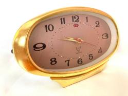 ANTİKA MASA SAATİ UZAK DOĞU OVAL DEKORATİF SAAT