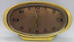 ANTİKA MASA SAATİ UZAK DOĞU OVAL DEKORATİF SAAT