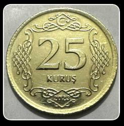 Efemera - 2023 - 25 KURUŞ (TCM23) &ldquo;ÇİL - Yeni Basım 2,9 Gr.&rdquo; - kitantik - kitaLog