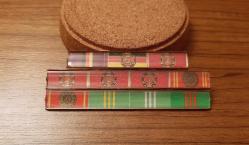 DOĞU ALMANYA KOMÜNİST DÖNEMİ ASKERİ ŞERİT ROZET - BRÖVE - MADALYA NADİR  B9767