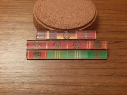 DOĞU ALMANYA KOMÜNİST DÖNEMİ ASKERİ ŞERİT ROZET - BRÖVE - MADALYA NADİR  B9767