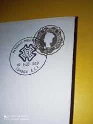 İngiltere özel Damgalı zarf 1969