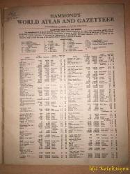 Hammond's Modern World Atlas and Gazetteer - Map Projections - Erwin Raisz - İngilizce Dergi , Katalog (Hammond'un Modern Dünya Atlası ve Gazetecisi)