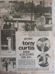 Ses Haftalık Aktüalite Sinema Tiyatro Müzik ve Gençlik Mecmuası Dergisi - 2 Ağustos 1969 - Sayı:32 - Tony Curtis - Azize Bergin - Yavuz Turgul - Erol Dernek - Milyoner Tony Curtis haberi - Hatıralarını Boynunda Taşıyan Şöhret haberi - Dergi Tam Değildir Sadece 4 Sayfası Mevcuttur