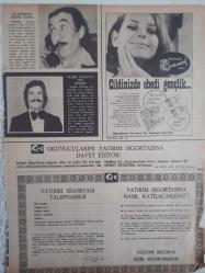 Ses Haftalık Aktüalite Sinema Tiyatro Müzik ve Gençlik Mecmuası Dergisi - Artist Olma Şansı haberi - Kadir İnanır - Röportaj Kervanı haberi - Perihan Savaş - Nilüfer - Edip Akbayram - Doğan Sigorta Reklamı fotoğraf ve haberi - Dergi Tam Değildir Sadece 2 Sayfası Mevcuttur - Dergi Kapağı Yoktur