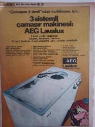 Ses Haftalık Aktüalite Sinema Tiyatro Müzik ve Gençlik Mecmuası Dergisi - Hikmet Münir Ebcioğlu - Okuyucunun Sesi Haberi - Bulmaca - AEG Çamaşır Makinesi Reklamı fotoğraf ve haberi - Dergi Tam Değildir Sadece 2 Sayfası Mevcuttur - Dergi Kapağı Yoktur