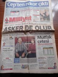 Milliyet Gazetesi - 13 Nisan 2000 - MHP Lideri Devlet Bahçeli Milliyet'e Konuştu - Başbakan Bülent Ecevit Ayağa Kalktı -  İşbankası Telecom İtalia Ortaklığı - Alaattin Çakıcı Aylardır İçim Ağrıyor Kanserim - Fatih Terim - Mehmet Eymür - Erol Evcil - Jacques Chirac Bill Clinton'a Ahmak Dedi