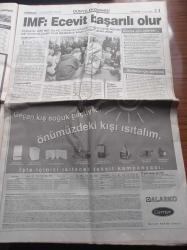 Milliyet Gazetesi - 13 Nisan 2000 - MHP Lideri Devlet Bahçeli Milliyet'e Konuştu - Başbakan Bülent Ecevit Ayağa Kalktı -  İşbankası Telecom İtalia Ortaklığı - Alaattin Çakıcı Aylardır İçim Ağrıyor Kanserim - Fatih Terim - Mehmet Eymür - Erol Evcil - Jacques Chirac Bill Clinton'a Ahmak Dedi