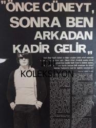 Ses Haftalık Aktüalite Sinema Tiyatro Müzik ve Gençlik Mecmuası Dergisi - Cüneyt Arkın - Tarık Akan - Kadir İnanır - Ahmet Olcay - Ahmet Üstel - Safa Önal - Fikret Hakan - Ayhan Işık - Atıf Yılmaz - Necla Nazır - Tugay Toksöz - Gönül Hancı - Seyyal Taner fotoğraf ve haberi - Dergi Tam Değildir Sadece 2 Sayfası Mevcuttur - Dergi Kapağı Yoktur
