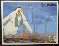 A.8697 1991 ÇİZGİ KARAKTERLER DİSNEY ULUSLARARASI EDEBİYAT YILI MNH BLOK ST.VİNCENT