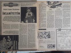 Ses Haftalık Aktüalite Sinema Tiyatro Müzik ve Gençlik Mecmuası Dergisi - 20 Ocak 1973 - Sayı:4 - Tarık Akan - Hulusi Kentmen - Atıf Kaptan - Nubar Terziyan - Kadri Ögelman - Nedret Güvenç - Şükriye Atav - Aliye Rona - Serdar Gökhan - Ayhan Işık - Fatma Girik - Meral Zeren - Ediz Hun - Mehmet Şener - John Philip Law - OMO Deterjan Reklamı - Sevda Ferdağ - Sevda Ferdağ - Nejat Uygur - Hikmet Münir Ebcioğlu - Murat 124 Araba Reklamı fotoğraf ve haberi - Dergi Tam Değildir Sadece 12 Sayfası Mevcuttur