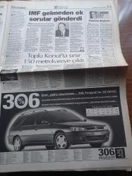 Hürriyet Gazetesi - 18 Ocak 1998 - Pascal Nouma Beşiktaş'a Geliyor - Süleyman Seba - Refah Partisi Kapatıldı Yaşasın Yeni Refah Partisi - Grup Vitamin'in Ünlü Üyesi Gökhan Semiz Trafik Kurbanı - Yargıtay Başsavcısı Vural Savaş Yeni Partiye de Kapama Gelir - Recep Tayyip Erdoğan - Necmettin Erbakan - Parsadan Davası -  Tansu Çiller - Zeki Müren - Safiye Ayla