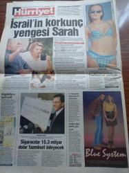 Hürriyet Gazetesi - 18 Ocak 1998 - Pascal Nouma Beşiktaş'a Geliyor - Süleyman Seba - Refah Partisi Kapatıldı Yaşasın Yeni Refah Partisi - Grup Vitamin'in Ünlü Üyesi Gökhan Semiz Trafik Kurbanı - Yargıtay Başsavcısı Vural Savaş Yeni Partiye de Kapama Gelir - Recep Tayyip Erdoğan - Necmettin Erbakan - Parsadan Davası -  Tansu Çiller - Zeki Müren - Safiye Ayla